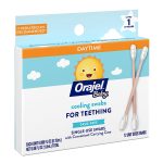 Orajel Baby Daytime Cooling Swabs for Teething, Drug-Free, 1 Pediatrician Recommended Brand for Teething*, 12 Swabs in Carrying Case(Packing May Vary) - Image 5